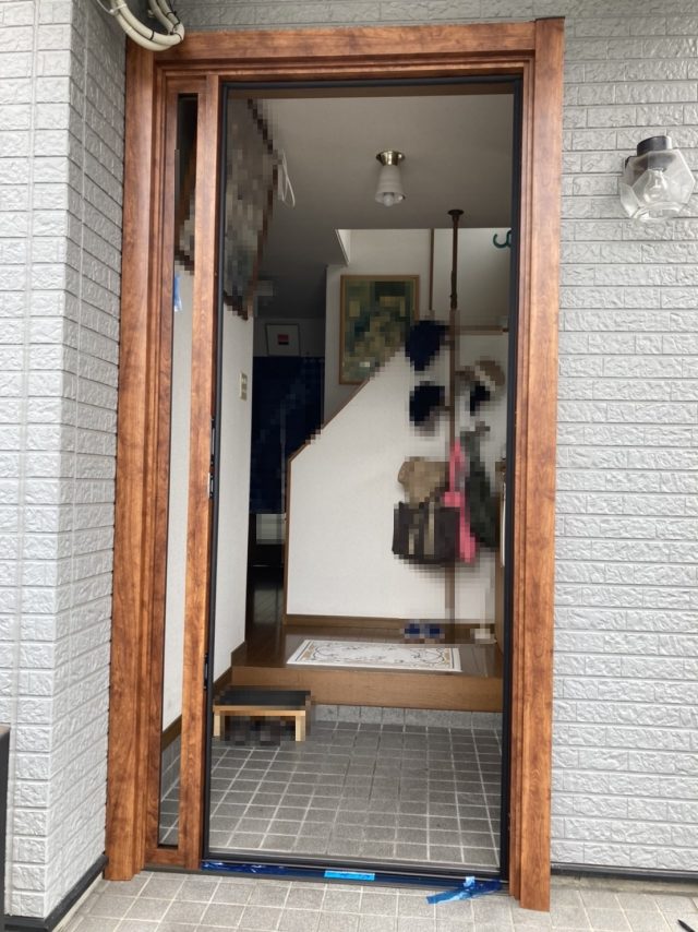 新しい枠を全て取り付けました。