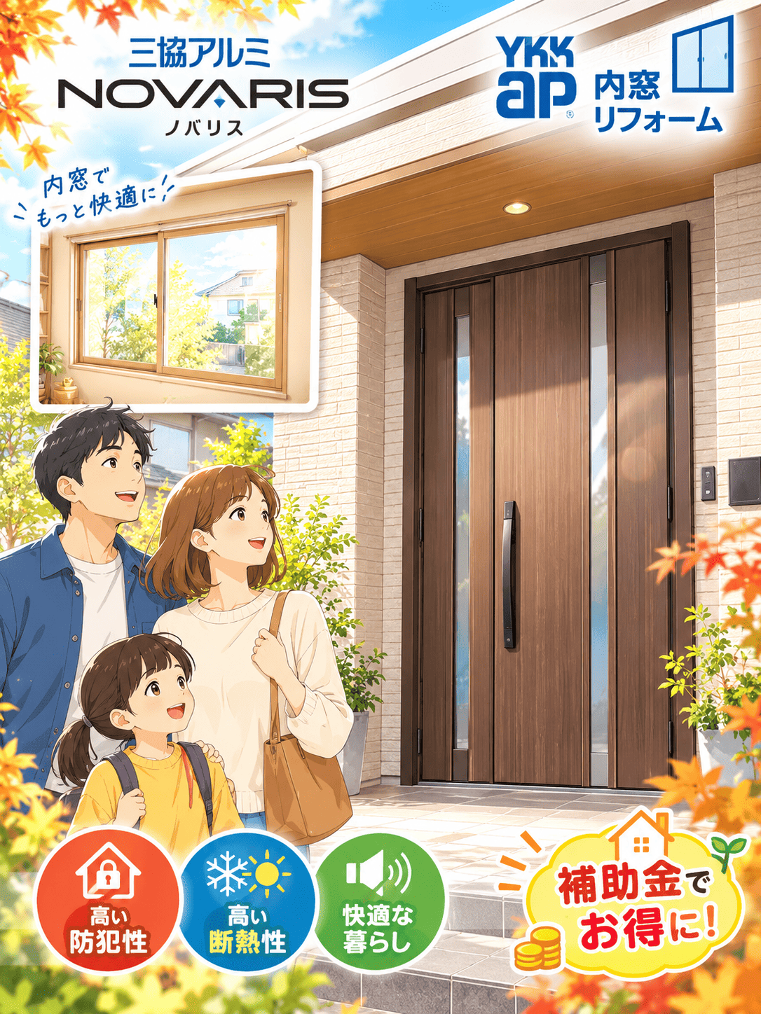 【幸手市、久喜市、杉戸町周辺】の皆さま、高断熱ドア＋内窓でなんと補助金(158,000円)をゲットしました🚪✨