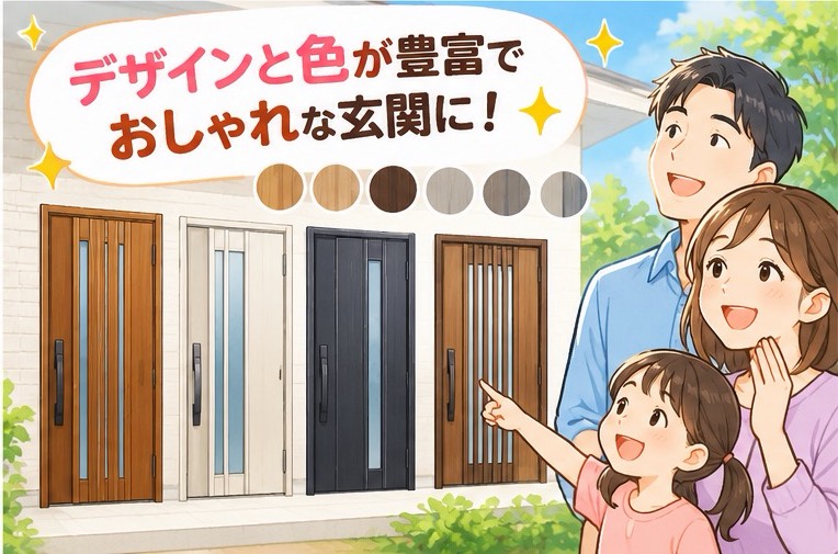 【神戸市】おしゃれな玄関ドアに安く交換したい！YKK APドアリモはデザインも豊富♪