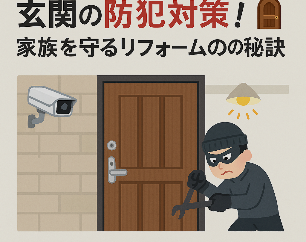 🚪🔒【埼玉県北本市】玄関の防犯対策で家族を守る！プロが教える安心リフォームの秘訣