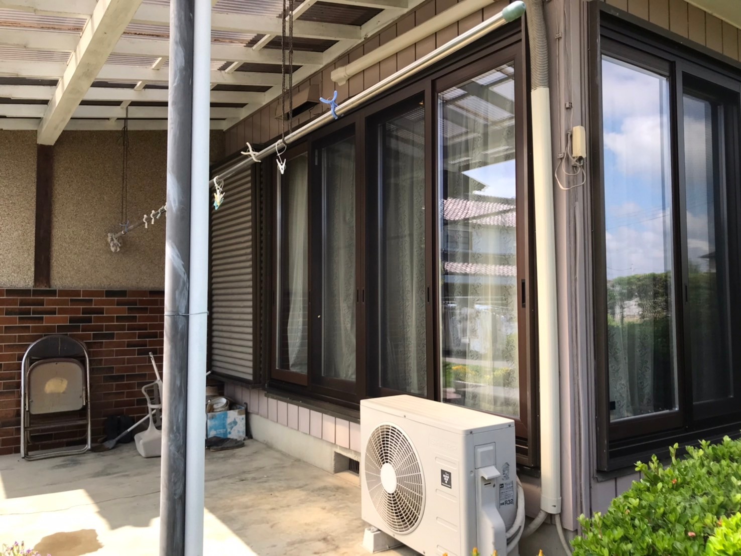 東松山市の皆さま、この夏にYKKAPハイブリッド外窓に取り替えました