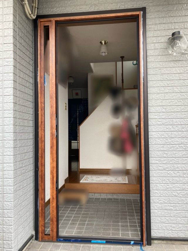 新しい枠を取り付けました