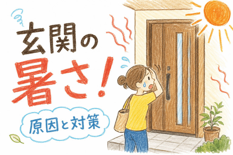【熊谷市の暑さ対策】玄関を開けた瞬間「暑っ！！」その原因、玄関ドアかもしれません🔥