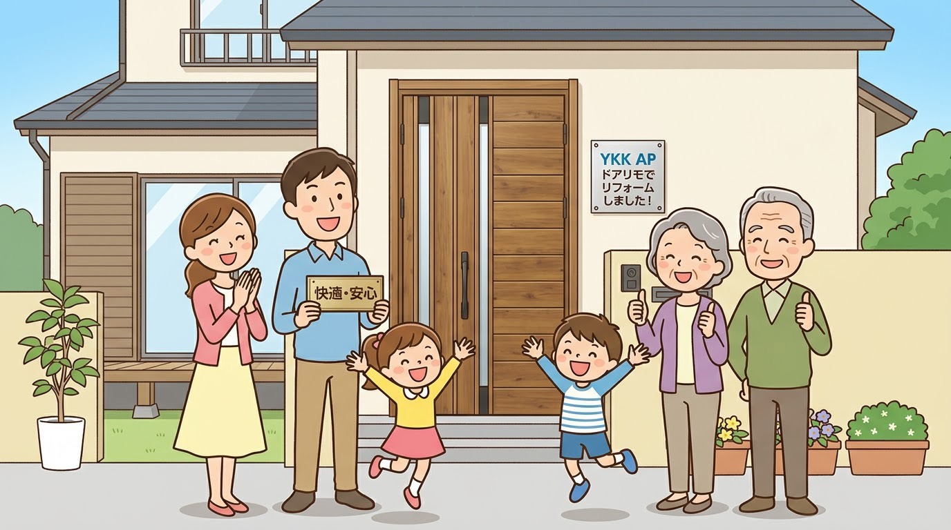 玄関ドア交換は1日でできる？YKK AP「ドアリモ」のカバー工法を解説｜神戸の玄関ドアリフォーム