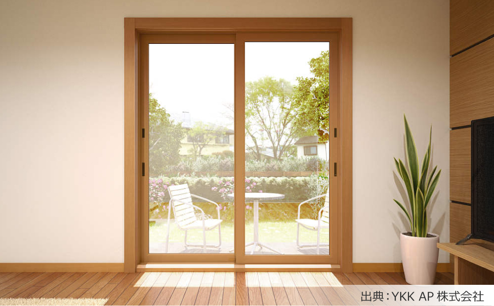 YKK AP株式会社提供、室内の窓断熱リフォームのイメージ図