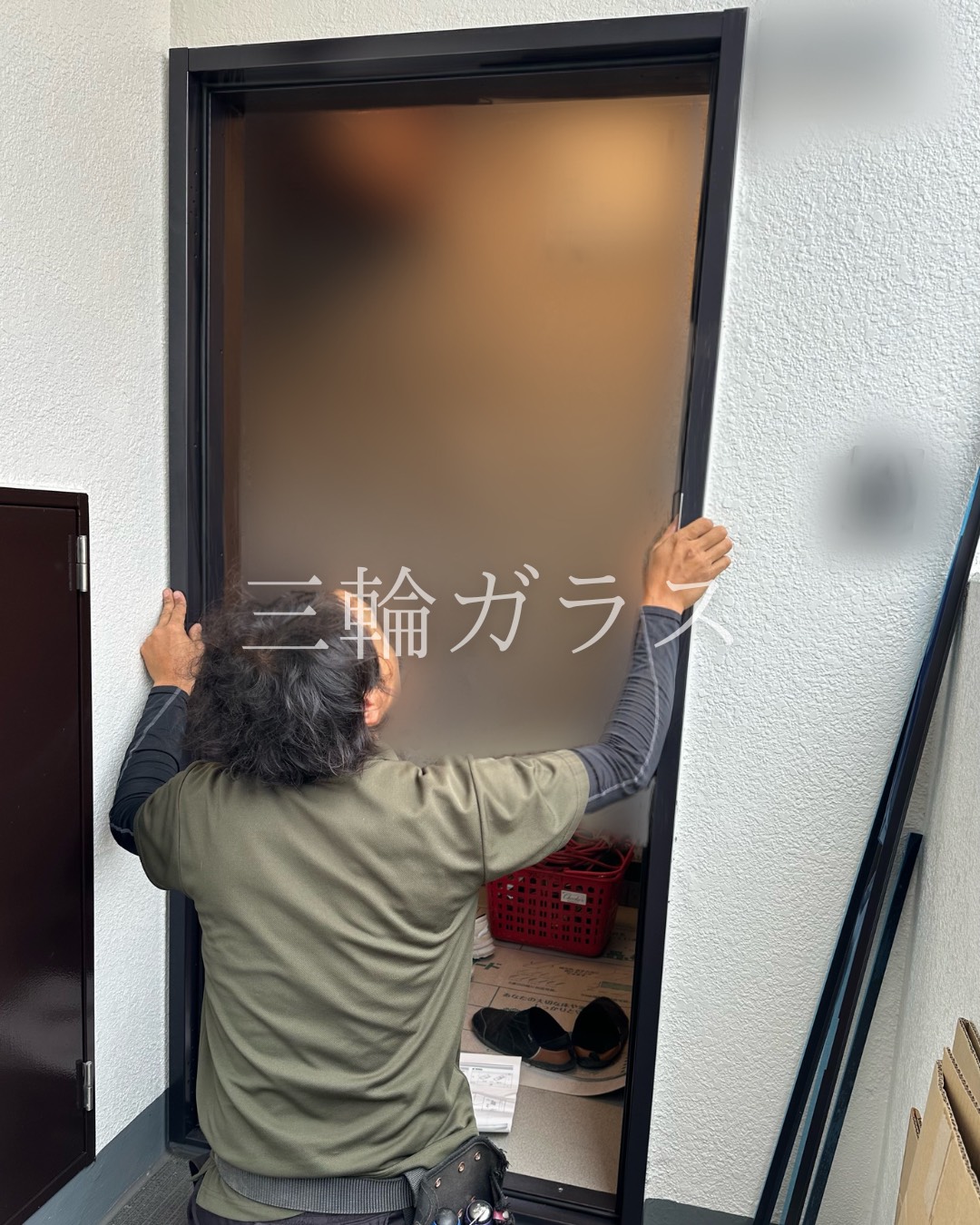 名古屋市の賃貸マンションの玄関ドアをリシェントマンションドアでリフォームしました。