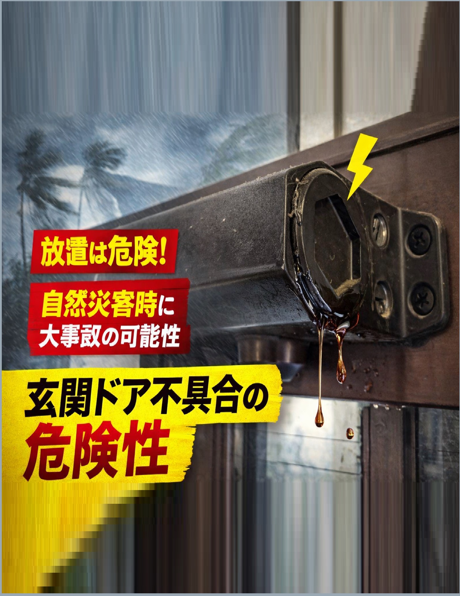 加須市の皆さま、🌪️古い玄関ドアは“思わぬ事故”の原因に…   # これから多発する台風・豪雨・強風に備えるための安全対策と安心の断熱玄関ドア（YKK APドアリモ）✨