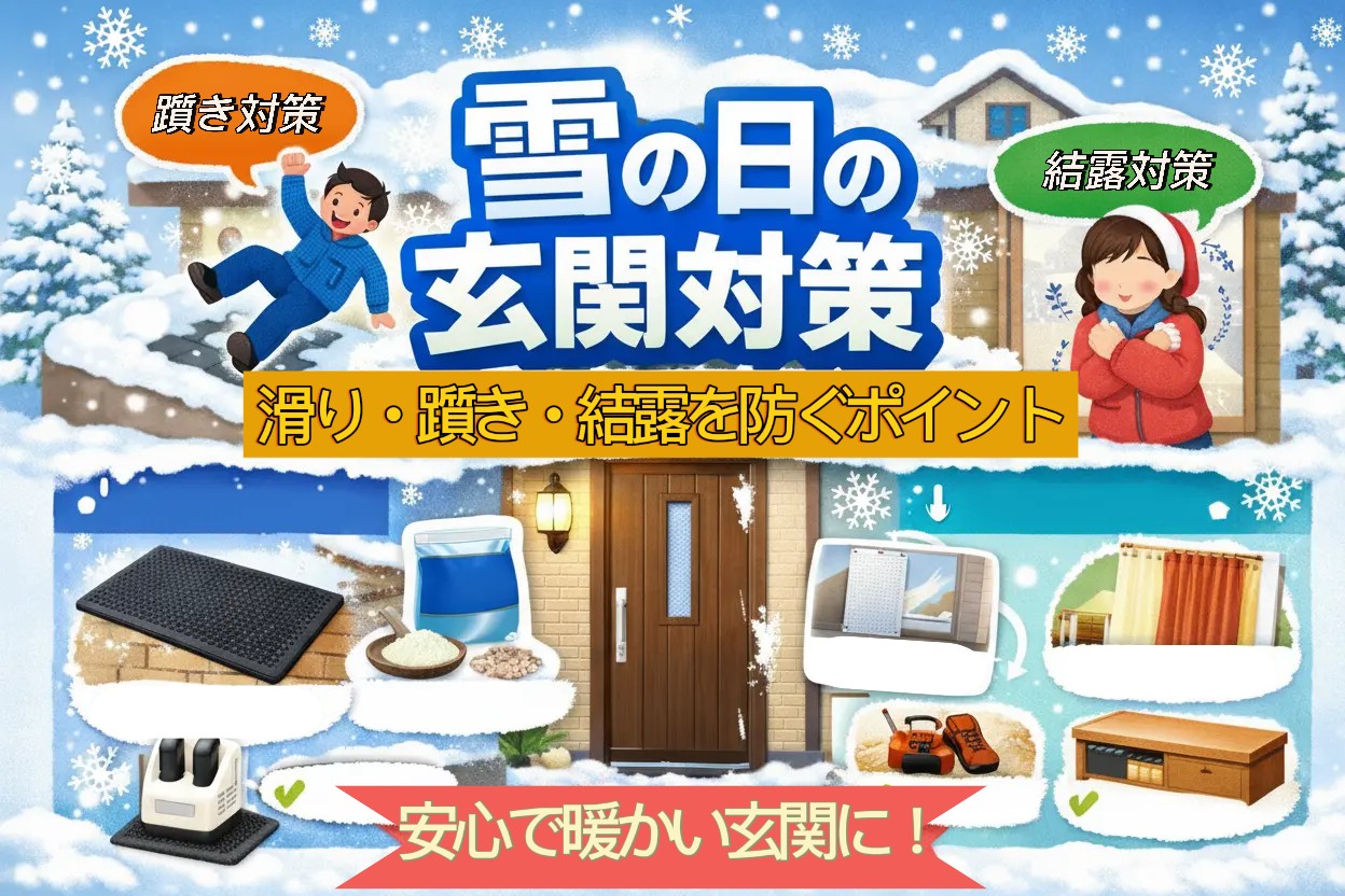 ❄️雪が降った日の玄関対策｜滑り・寒さ・結露を防ぐポイント【久喜市の皆さまへ】