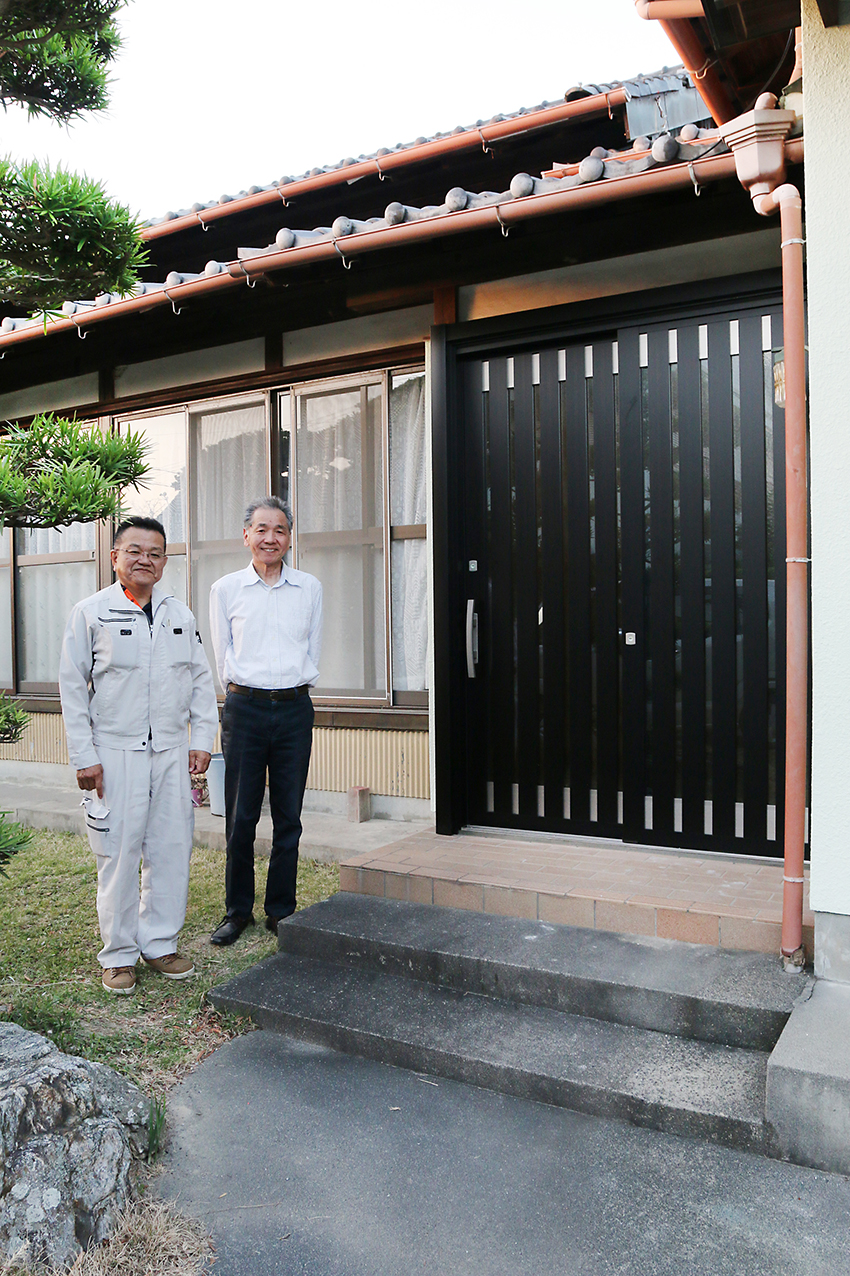 O様と施工担当
