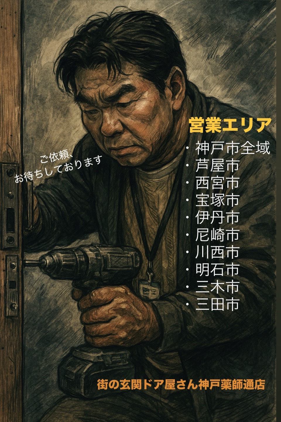 神戸・阪神間で玄関ドアリフォームをお考えなら、当店まで！